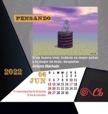 Calendario 2022 Arte Carlos Beaudean